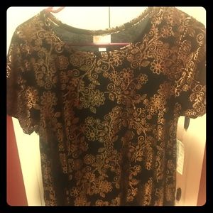 Black and gold foil lularoe Carly